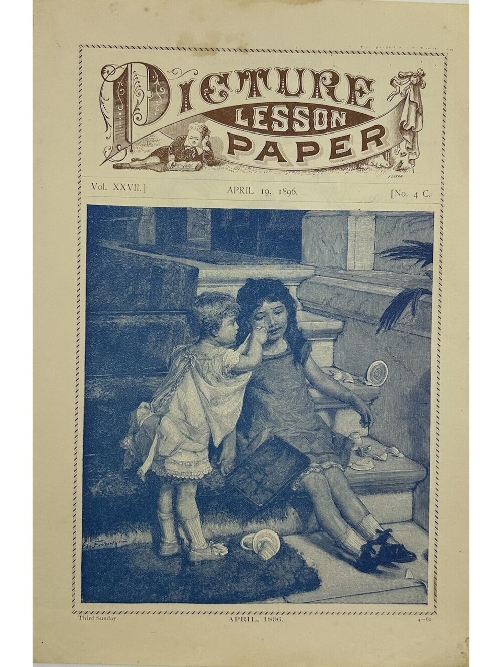 Picture Lesson Paper Vol. XXIII March 6, 1892 No. 3A Children’s Religious    C29